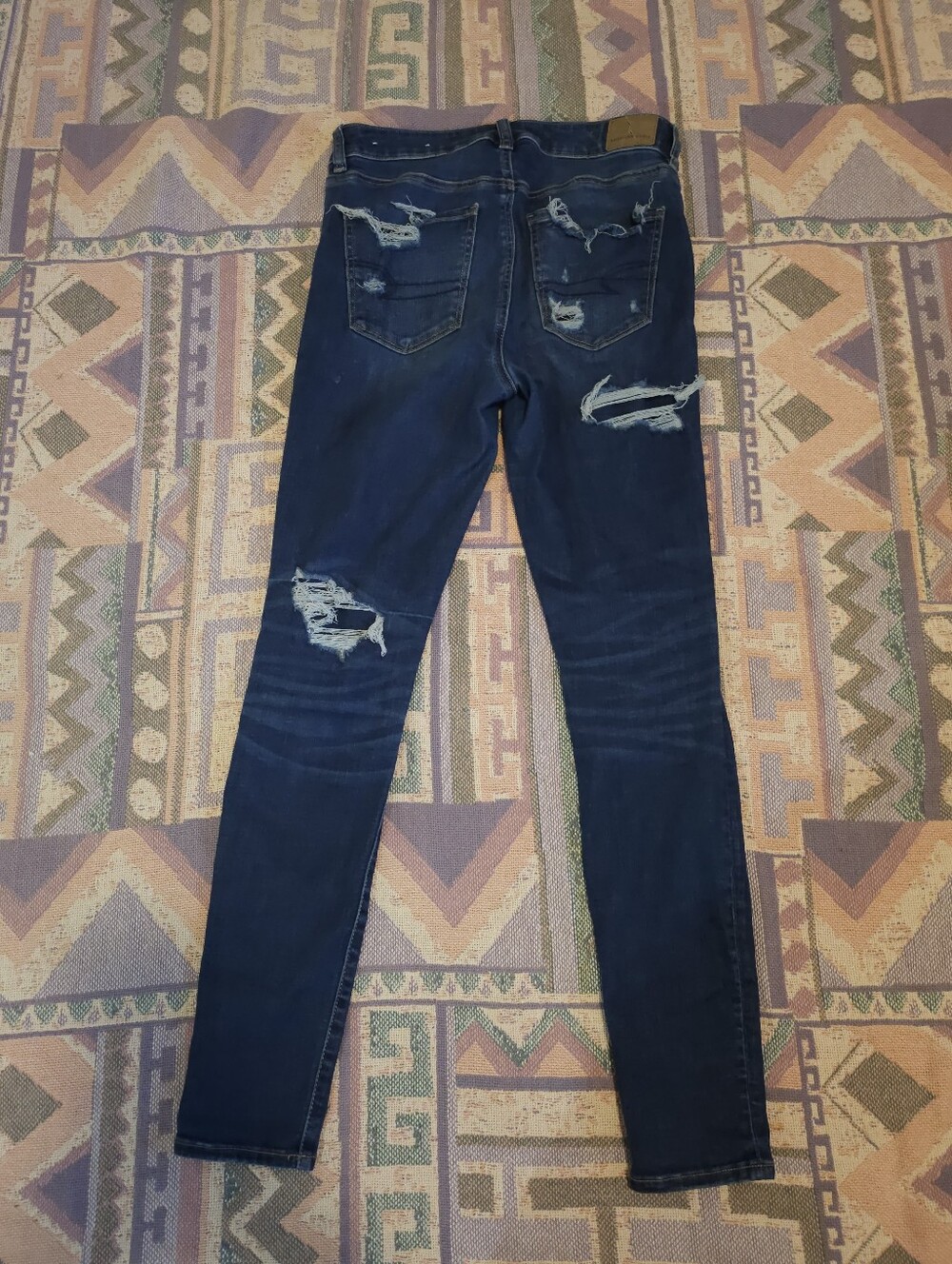 AMERICAN EAGLE Hi-Rise Jegging Distressed Size 8 Regular Women's Skinny Jeans - Picture 6 of 12